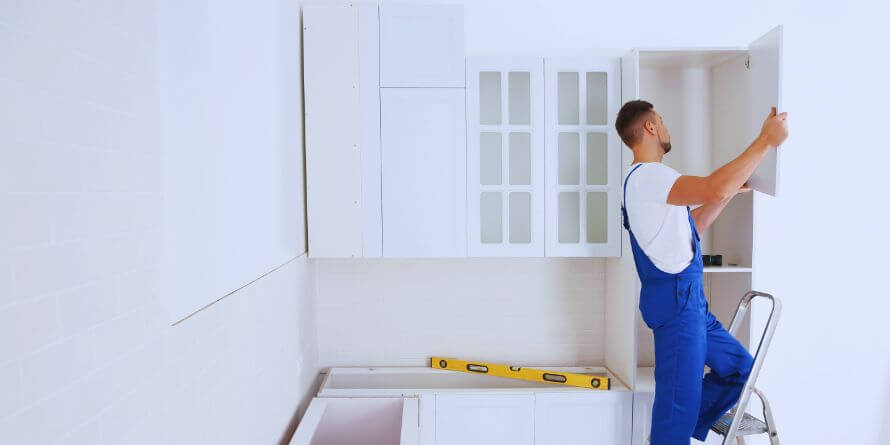 kitchen door install