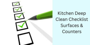 how to deep clean a kitchen checklist
