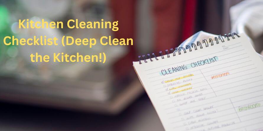 kitchen cleaning checklist