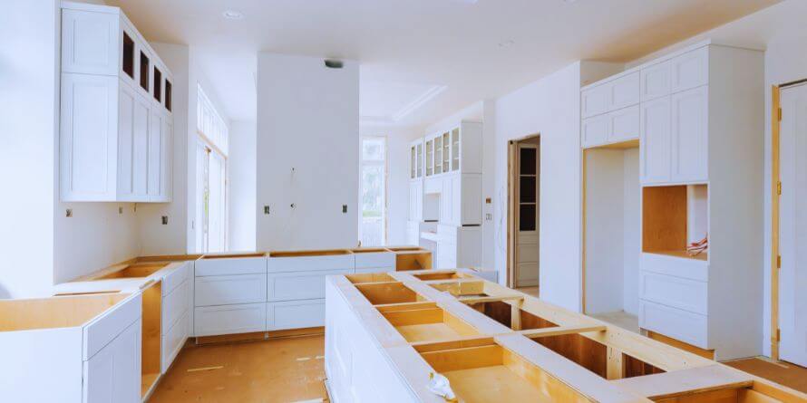 custom kitchen in various of cabinets