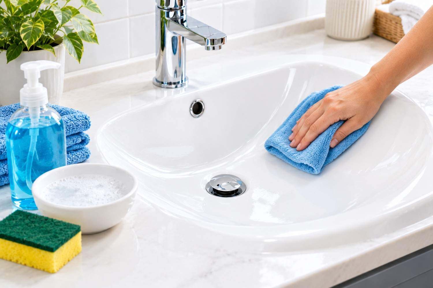 cleaning-acrylic-sink-step-by-step